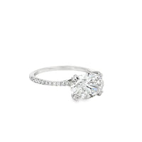 18kt White Gold Lab-Grown Oval Diamond Engagement Ring (2.23ct)