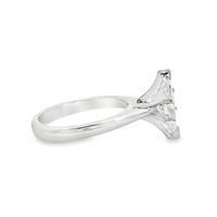 14kt White Gold Lab-Grown Marquise Diamond Engagement Ring (1.51ct)