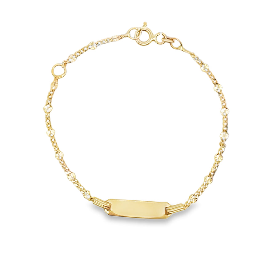 18kt Yellow Gold 4.5mm 6" Baby Bracelet (1.62g)