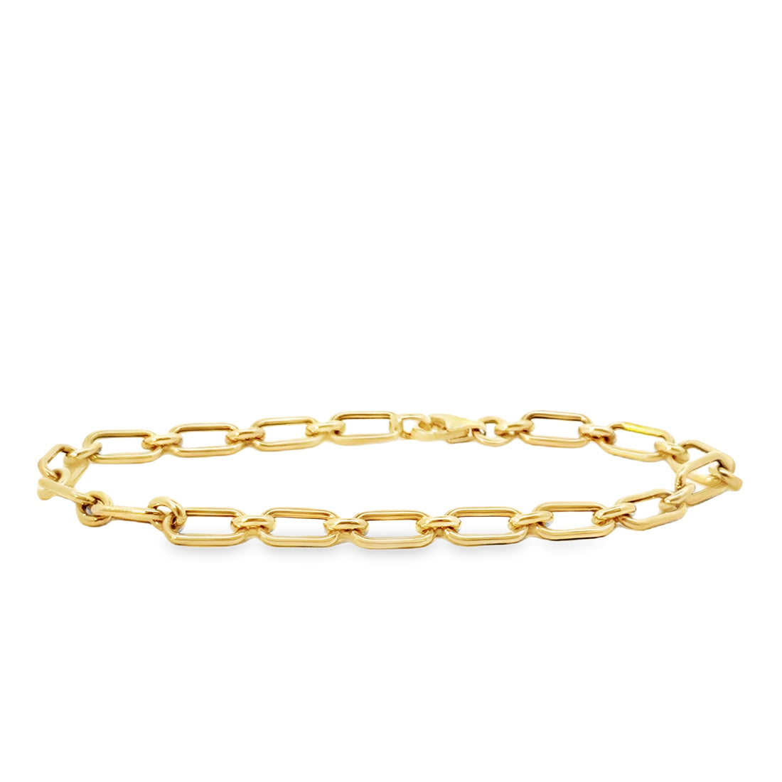 14kt Yellow Gold 7.5" 5mm Oval Link Bracelet (3.71g)