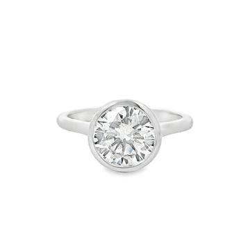 14K White Gold Lab-Grown Round Diamond Engagement Ring (2.00ct)