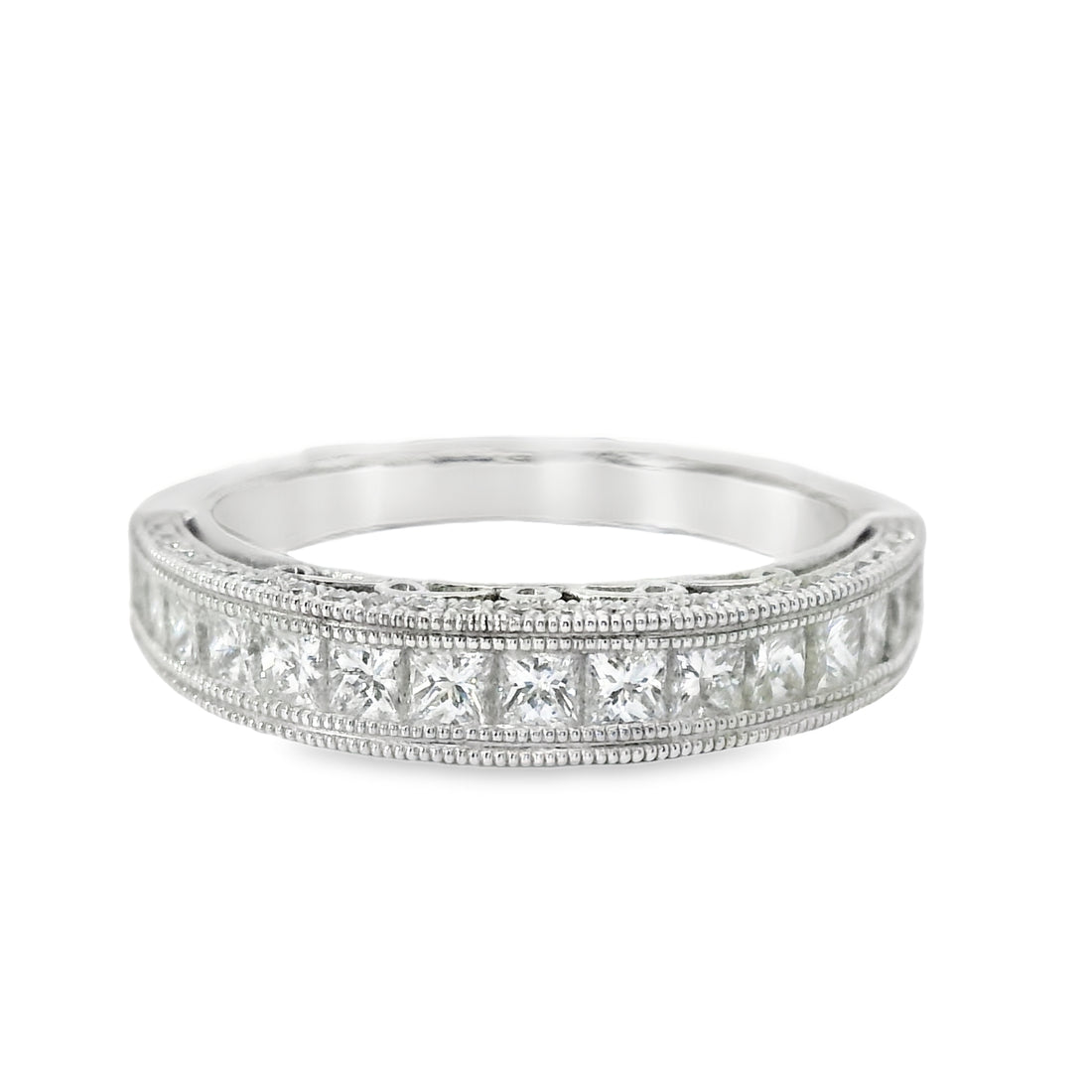 18kt White Gold Diamond Channel Set Ring (0.91ct)