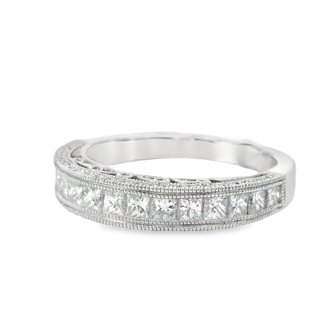 18kt White Gold Diamond Channel Set Ring (0.91ct)