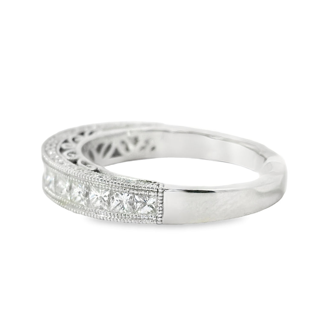18kt White Gold Diamond Channel Set Ring (0.91ct)