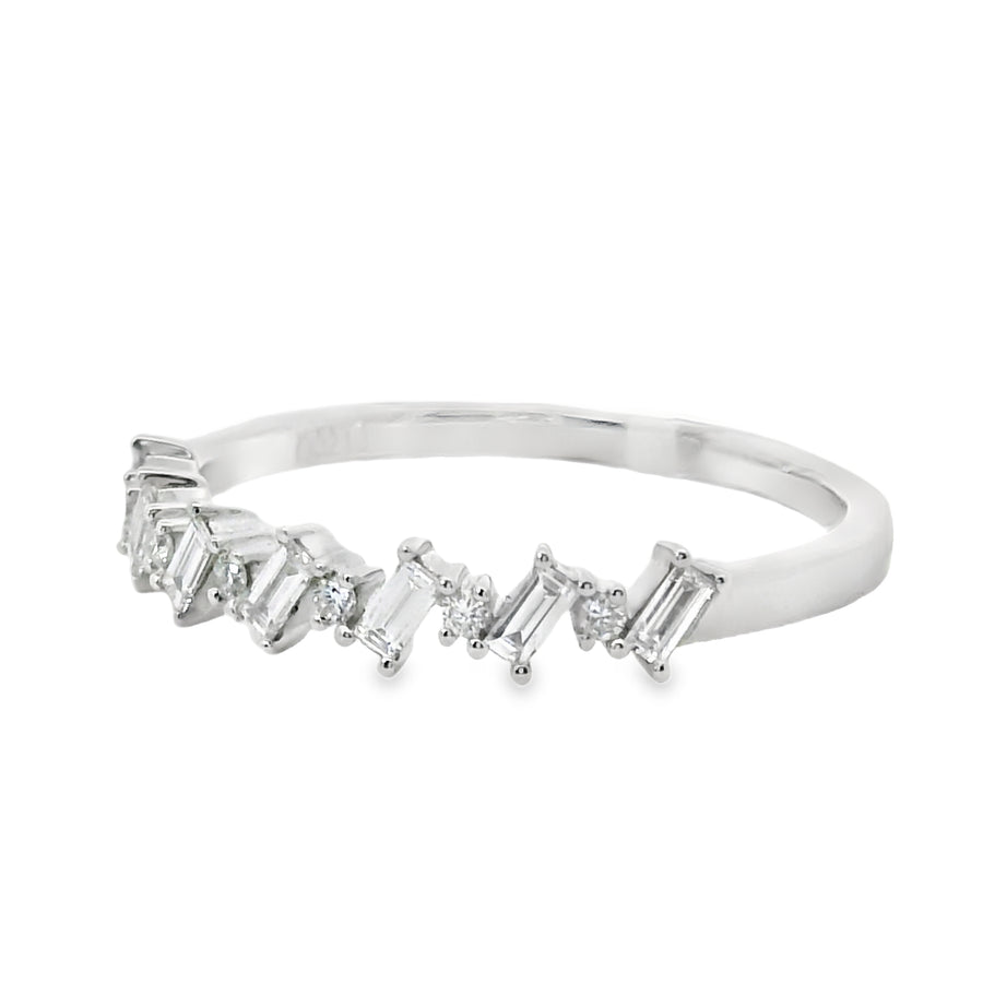 18kt White Gold Diamond Geometric Ring (0.6ct)