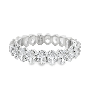 18K Ladies White Gold Diamond Wedding Band (2.92ct)