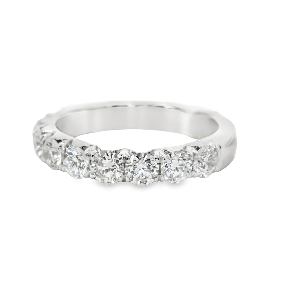 18kt White Gold Diamond French Pave Ring (1.31ct)