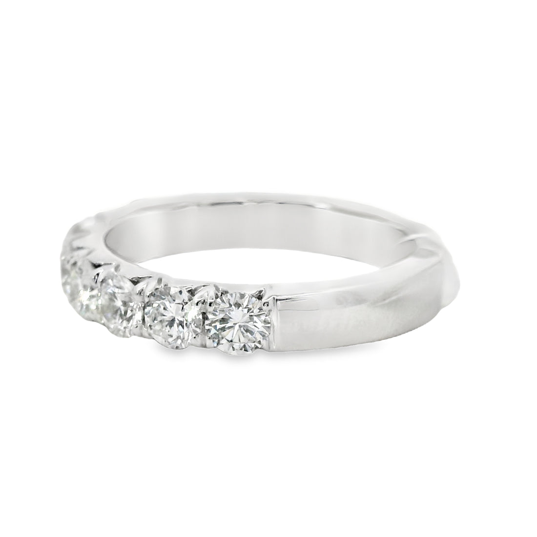 18kt White Gold Diamond French Pave Ring (1.31ct)