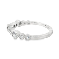 18K White Gold round Diamond Wedding Ring (.32ct)