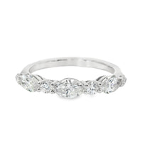 18K White Gold Marquise Diamond Wedding Ring (.96ct)