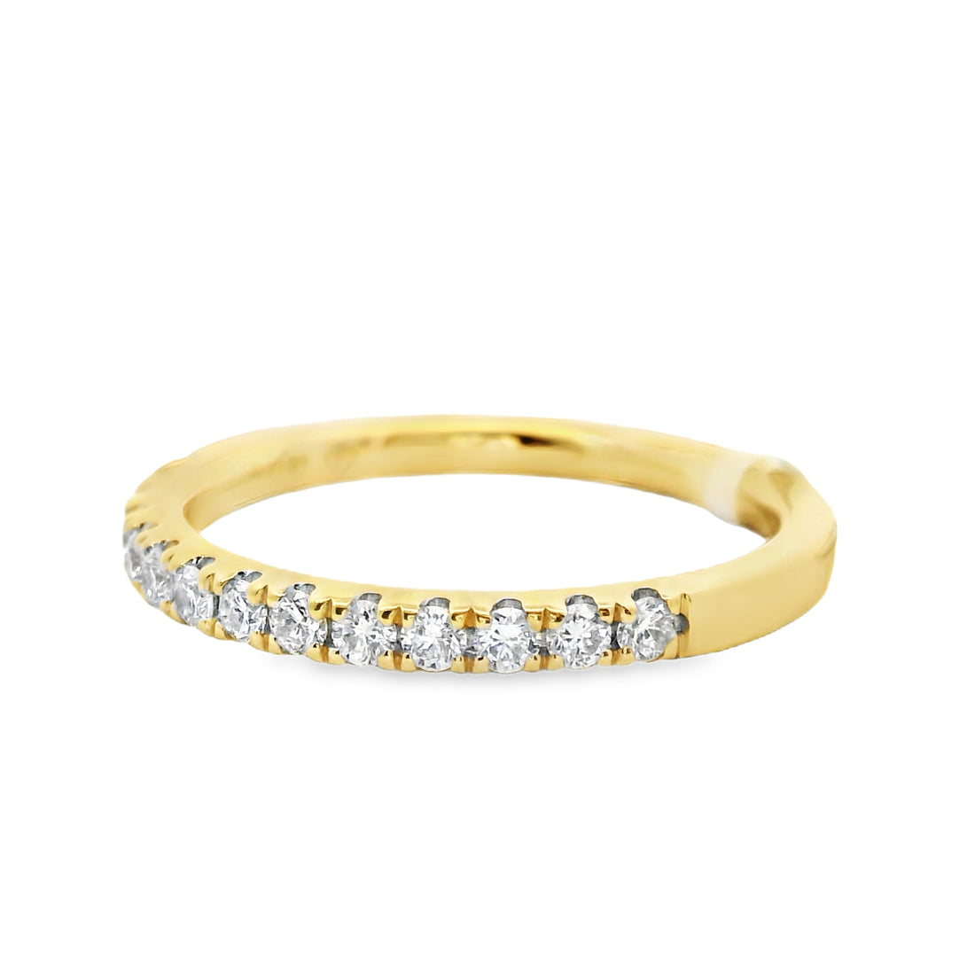 18K Yellow Gold Diamond Wedding Ring (.31ct)