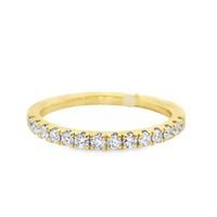 18K Yellow Gold Diamond Wedding Ring (.31ct)