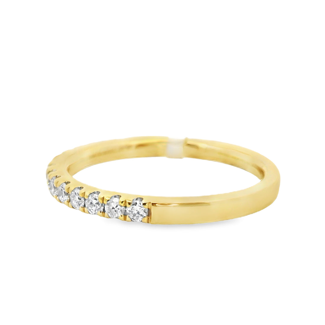 18K Yellow Gold Diamond Wedding Ring (.31ct)