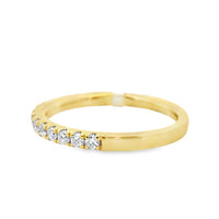 18K Yellow Gold Diamond Wedding Ring (.31ct)