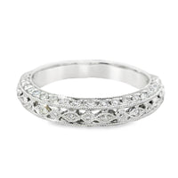 18kt White Gold Diamond Vintage Ring (0.44ct)