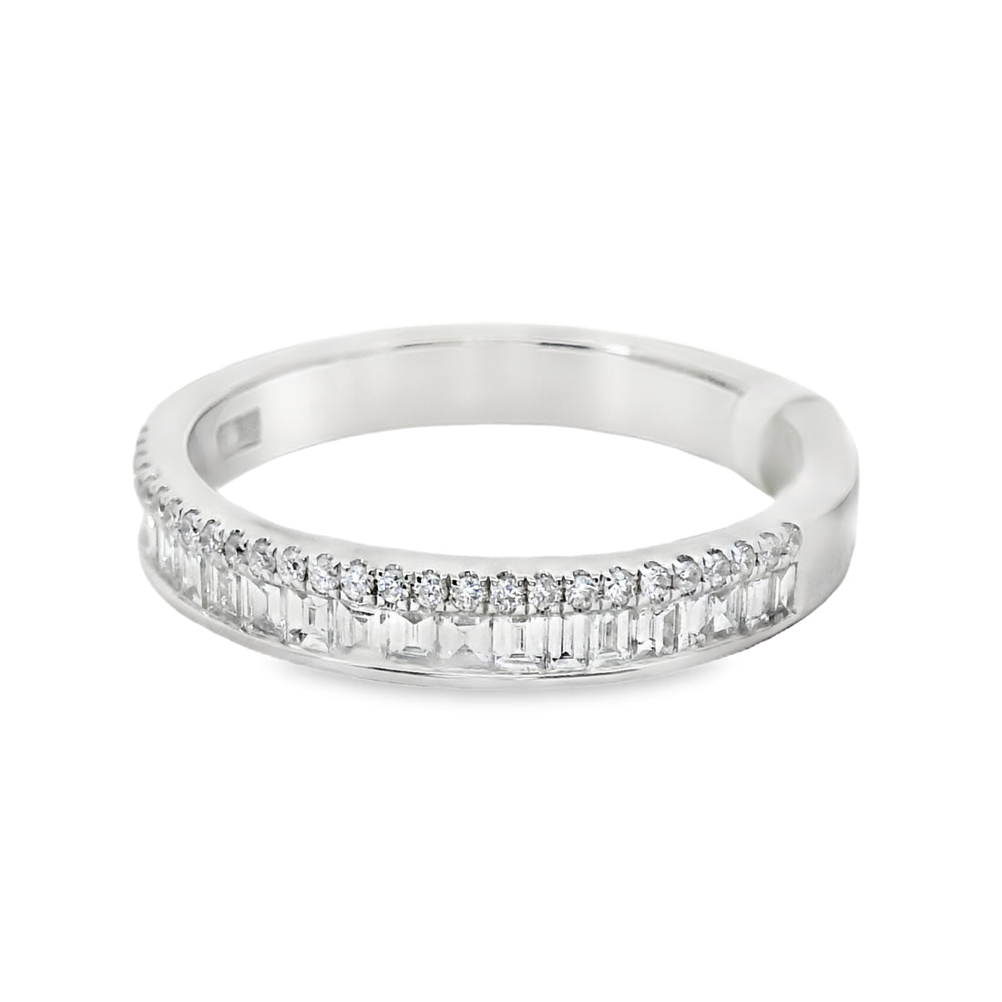 18kt White Gold Diamond Channel Set Ring (0.44ct)