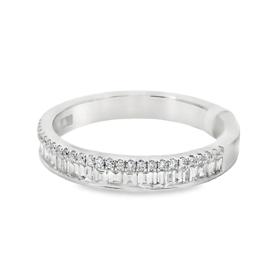 18kt White Gold Diamond Channel Set Ring (0.44ct)