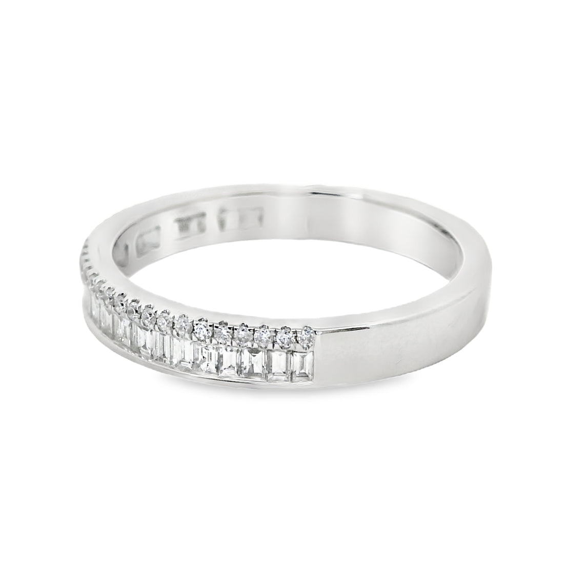 18kt White Gold Diamond Channel Set Ring (0.44ct)