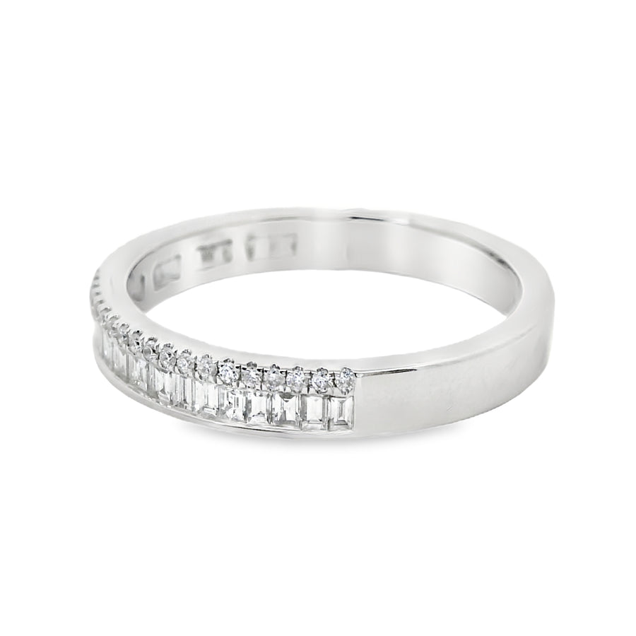 18kt White Gold Diamond Channel Set Ring (0.44ct)