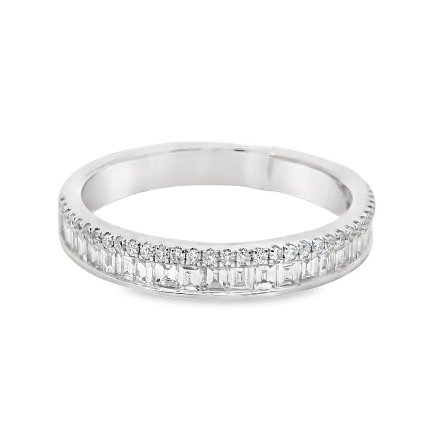 18kt White Gold Diamond Channel Set Ring (0.44ct)