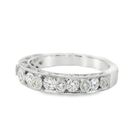 18kt White Gold Diamond Bezel Ring (0.58ct)