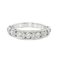 18kt White Gold Diamond Bezel Ring (0.58ct)