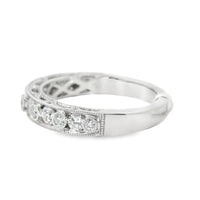 18kt White Gold Diamond Bezel Ring (0.58ct)