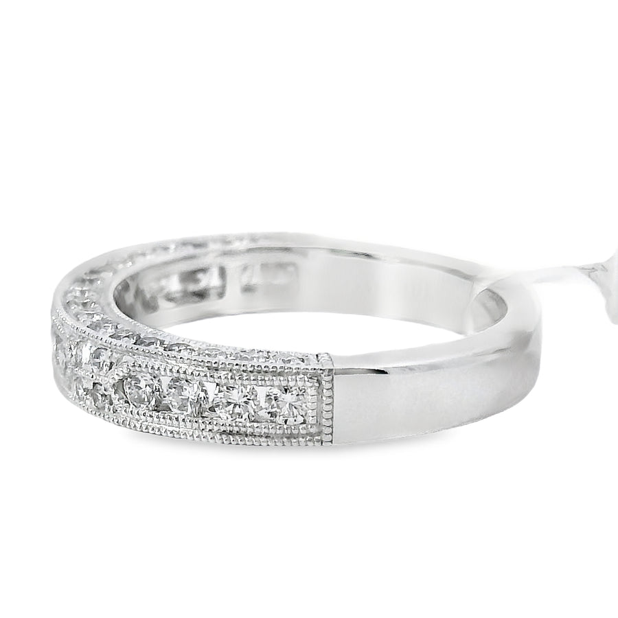 18kt White Gold Diamond Channel Set Ring (0.73ct)