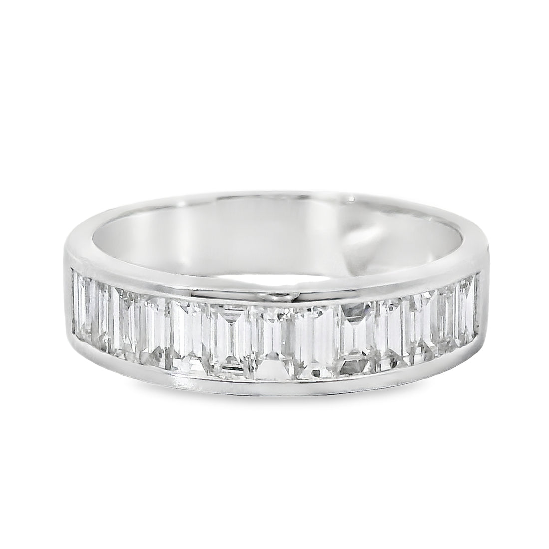 18kt White Gold Channel Set Diamond Wedding Ring (1.00ct)