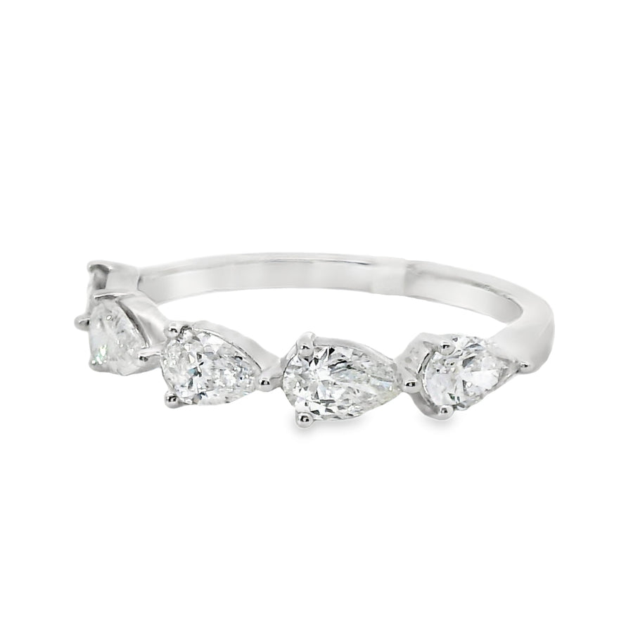 18kt White Gold Diamond Prong Set Ring (0.93ct)