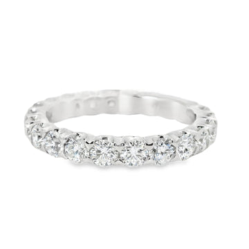 18kt White Gold Round Diamond Eternity Ring (2.19ct)