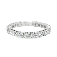 18K Ladies White Gold Diamond Wedding Band (1.34ct)