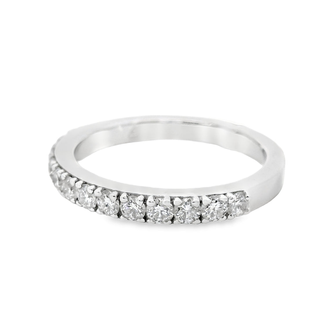 18kt White Gold Diamond Prong Set Ring (0.54ct)