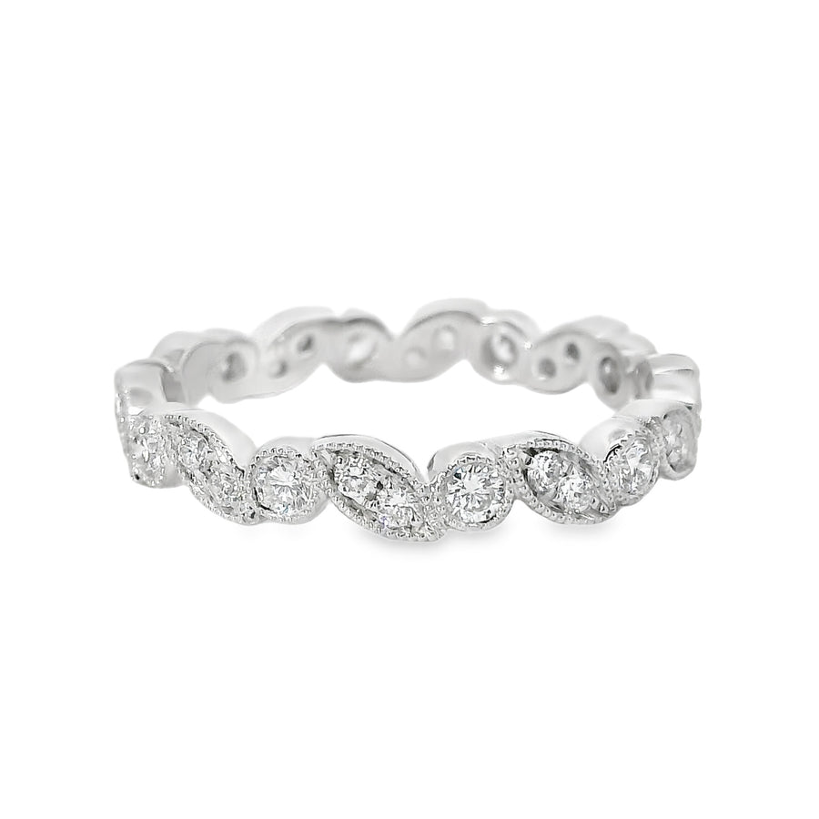 18kt White Gold Diamond Eternity Ring (0.51ct)