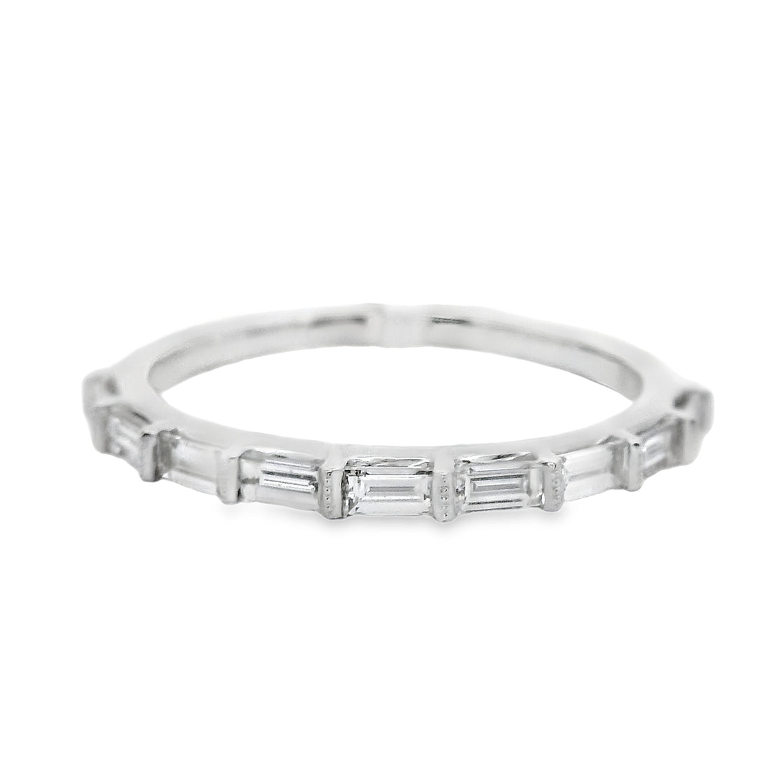 18kt White Gold Diamond Channel Set Wedding Ring (0.47ct)