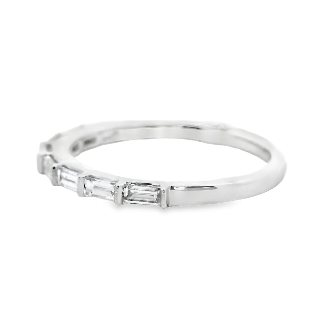 18kt White Gold Diamond Channel Set Wedding Ring (0.47ct)
