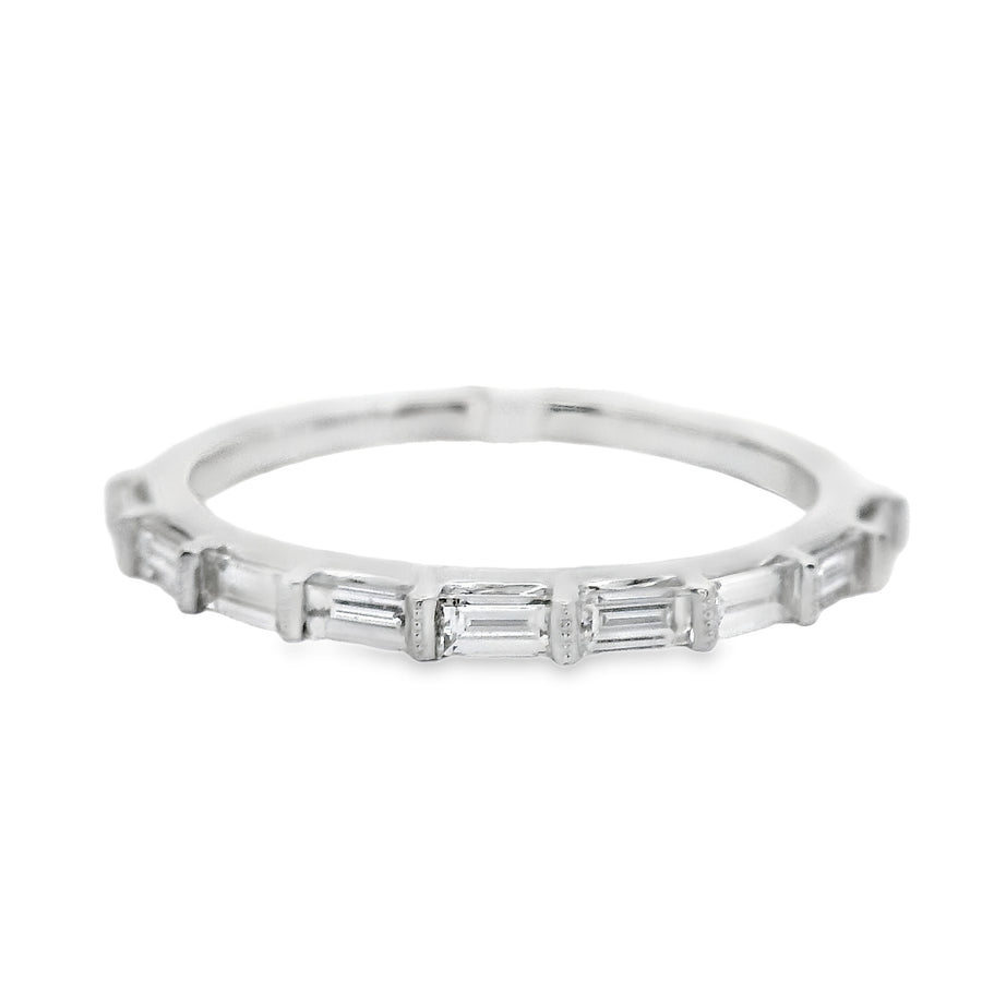 18kt White Gold Diamond Channel Set Wedding Ring (0.47ct)