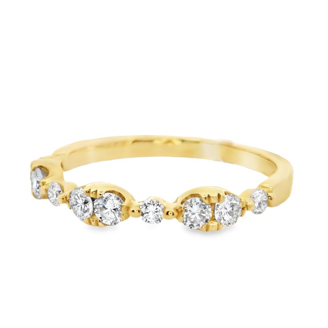 18K Yellow Gold Natural Diamond Wedding Ring (.40ct)