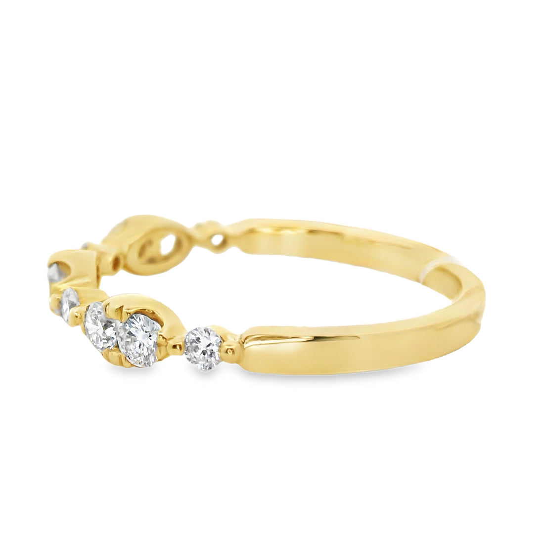 18K Yellow Gold Natural Diamond Wedding Ring (.40ct)