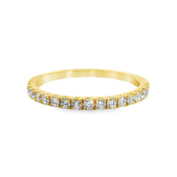 18kt Yellow Gold Natural Round Diamond Wedding Ring (.32ct)