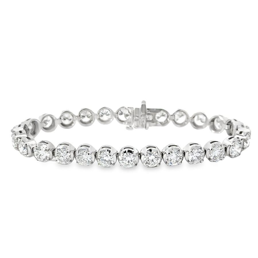 14kt White Gold Lab-Grown Diamond Tennis Bracelet (4.74ct)