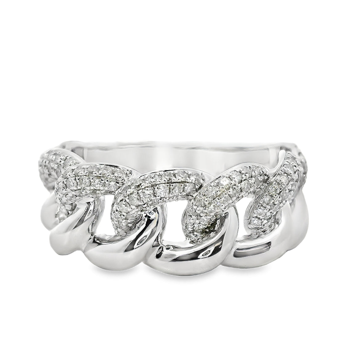 18kt White Gold Natural Diamond Contemporary Ring (0.46ct)