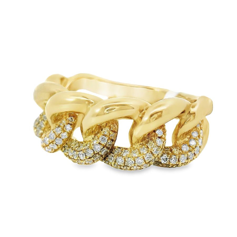 18kt Yellow Gold Natural Diamond Ring (0.46ct)