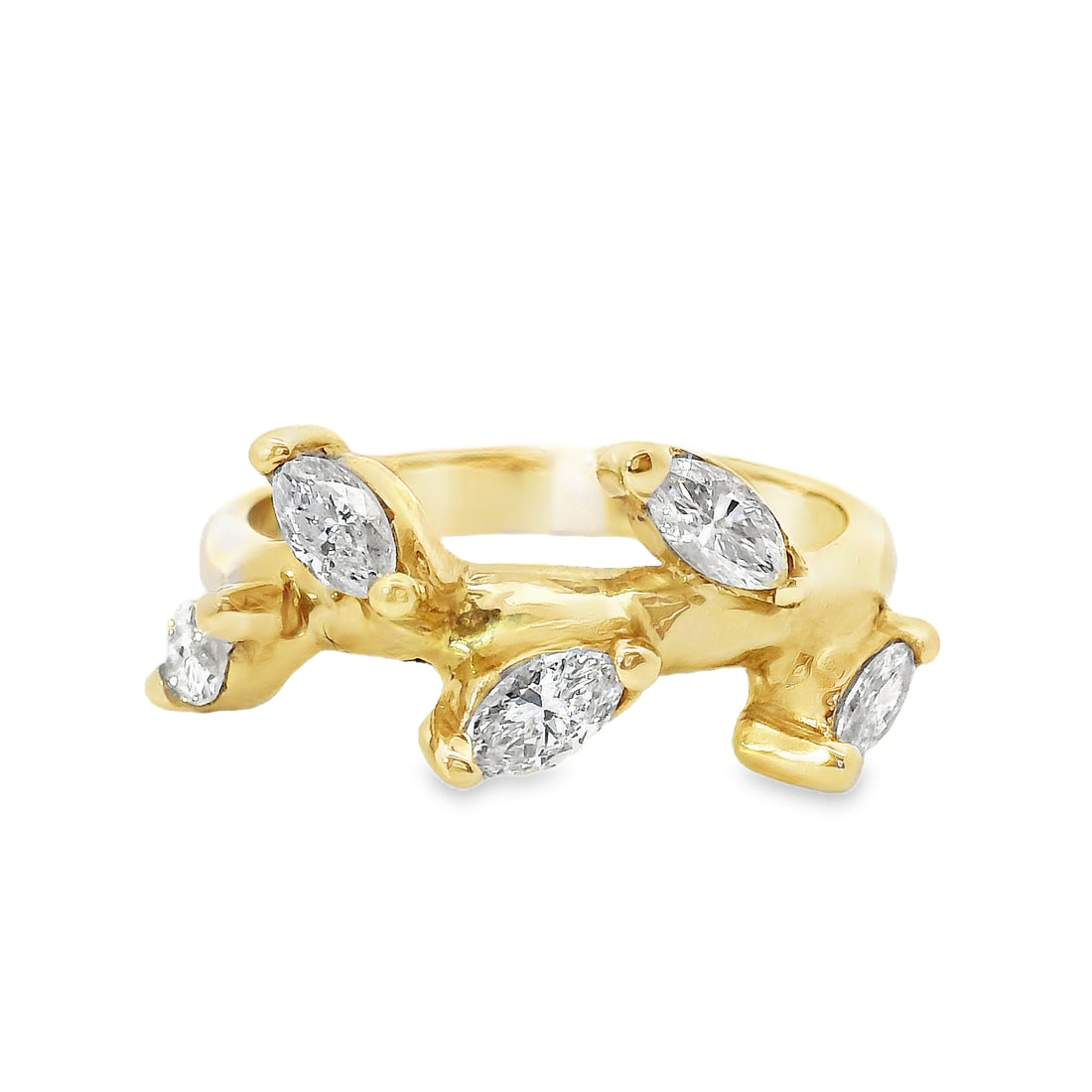 14kt Yellow Gold Natural Diamond Ring (0.57ct)