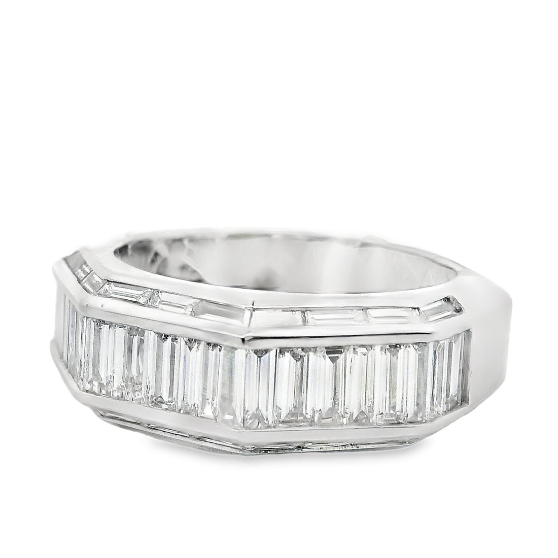 18kt White Gold Natural Diamond Channel Ring (2.02ct)