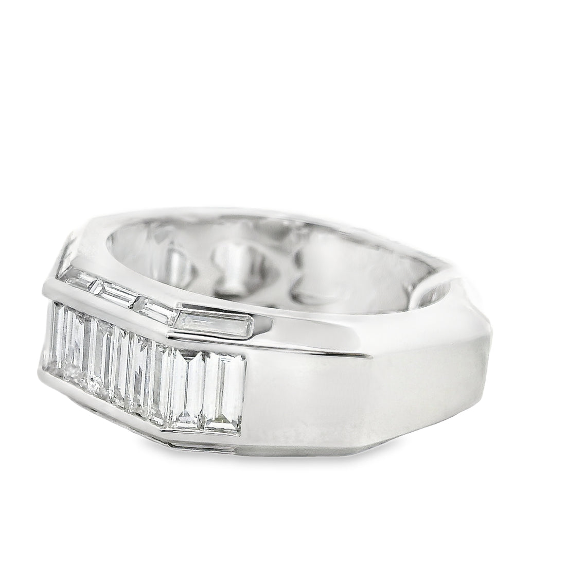 18kt White Gold Natural Diamond Channel Ring (2.02ct)