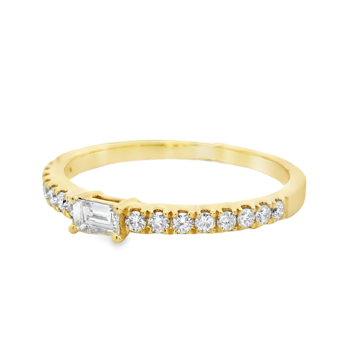 18K Yellow Gold Natural Diamond Ring (.29ct)