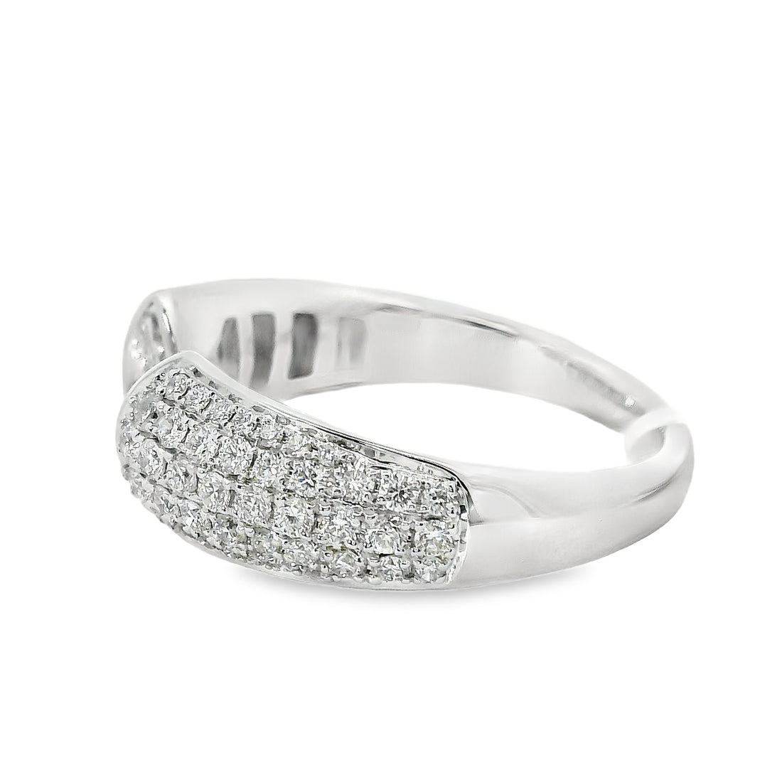 18kt White Gold Natural Diamond Contemporary Ring (0.56ct)