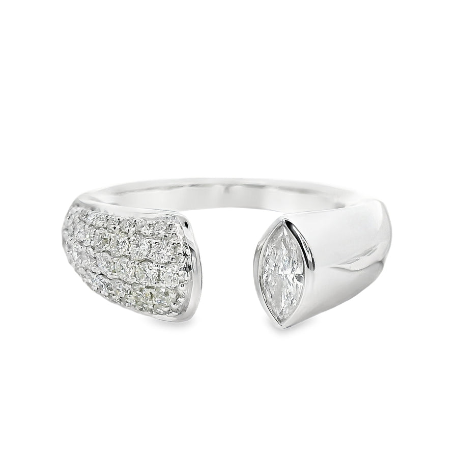 18kt White Gold Natural Diamond Contemporary Ring (0.56ct)