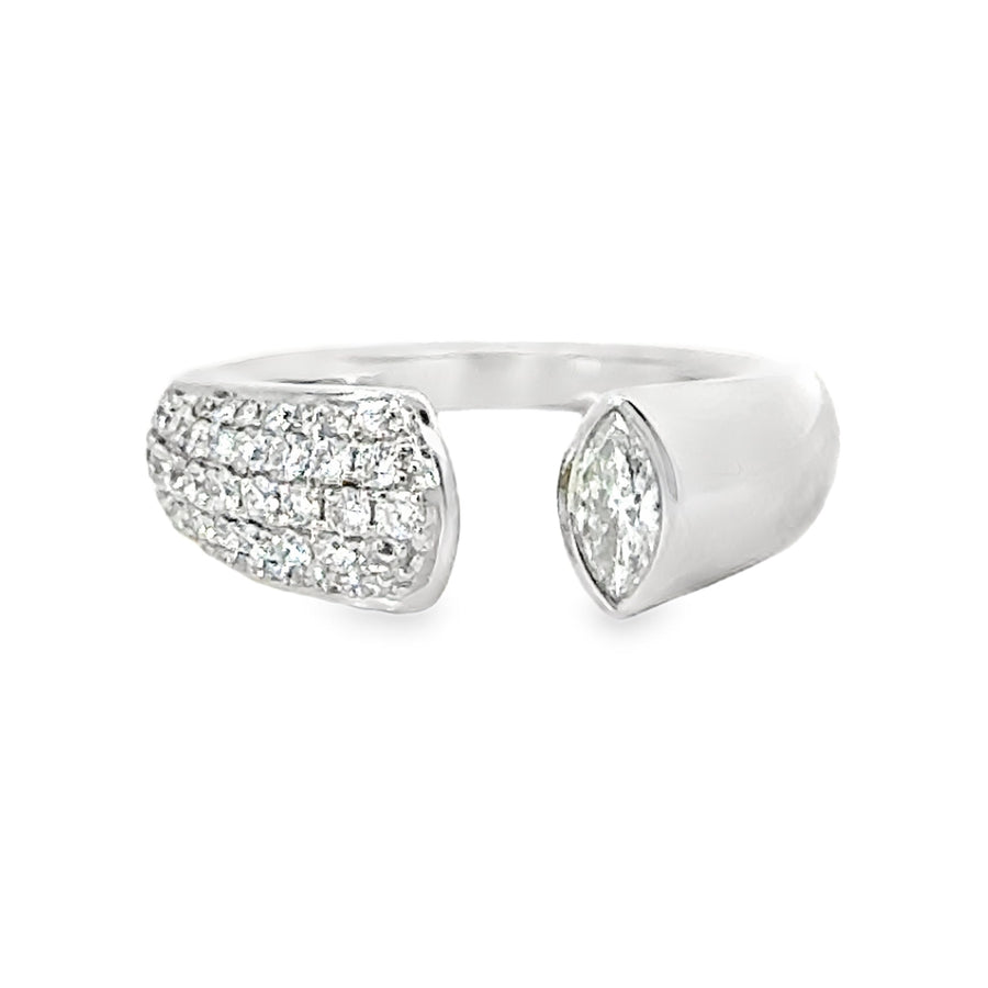 18kt White Gold Natural Diamond Contemporary Ring (0.56ct)